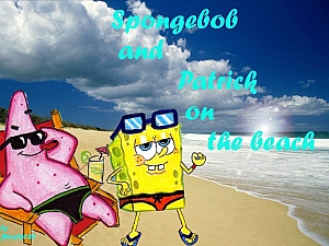 Spongebob and Patrick al mare wall.jpg